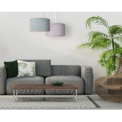 Duolla - Κρεμαστό φωτιστικό οροφής BRISTOL 1xE27/15W/230V διάμετρος 45 cm πράσινο/λευκό