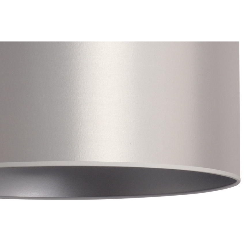 Duolla - Κρεμαστό φωτιστικό οροφής CANNES 1xE27/15W/230V διάμετρος 50 cm ασημί