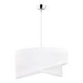 Duolla - Κρεμαστό φωτιστικό οροφής CELLO 1xE27/40W/230V διάμετρος 45 cm λευκό/ασημί