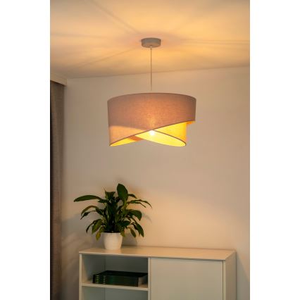 Duolla - Κρεμαστό φωτιστικό οροφής CELLO 1xE27/40W/230V διάμετρος 45 cm ροζ