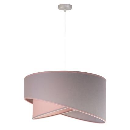 Duolla - Κρεμαστό φωτιστικό οροφής CELLO 1xE27/40W/230V διάμετρος 45 cm ροζ
