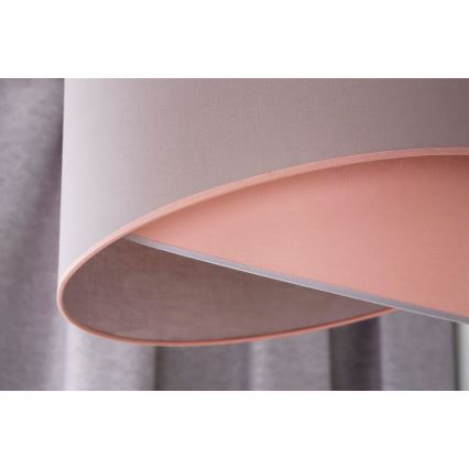 Duolla - Κρεμαστό φωτιστικό οροφής CELLO 1xE27/40W/230V διάμετρος 45 cm ροζ