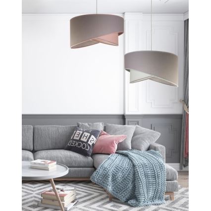 Duolla - Κρεμαστό φωτιστικό οροφής CELLO 1xE27/40W/230V διάμετρος 45 cm γκρι/πράσινο