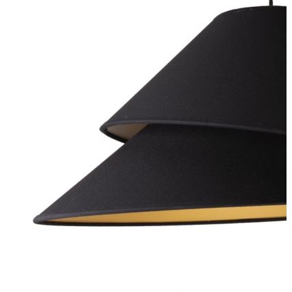 Duolla - Κρεμαστό φωτιστικό οροφής COCO 1xE27/40W/230V διάμετρος 50 cm μαύρο