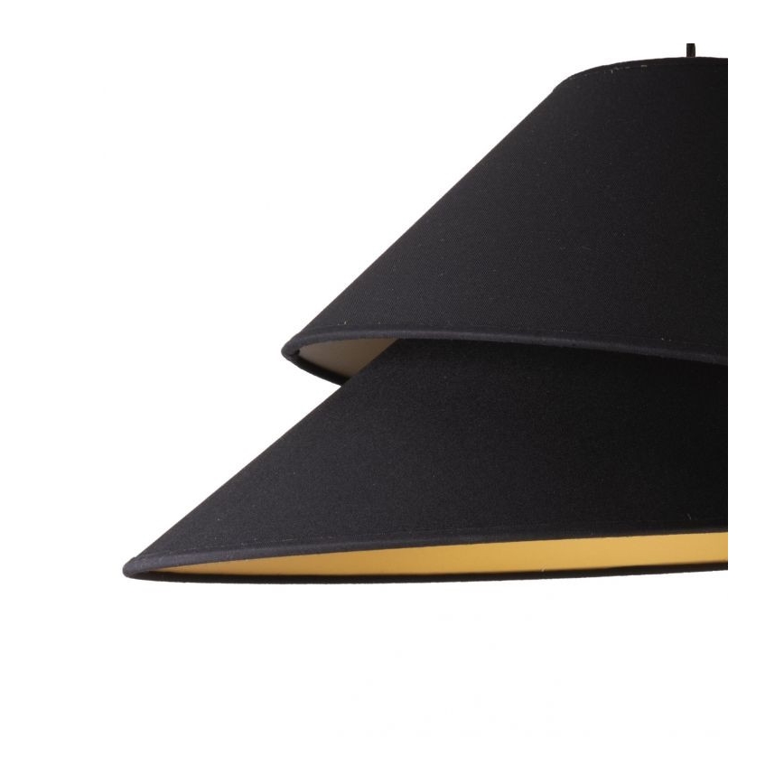 Duolla - Κρεμαστό φωτιστικό οροφής COCO 1xE27/40W/230V διάμετρος 50 cm μαύρο