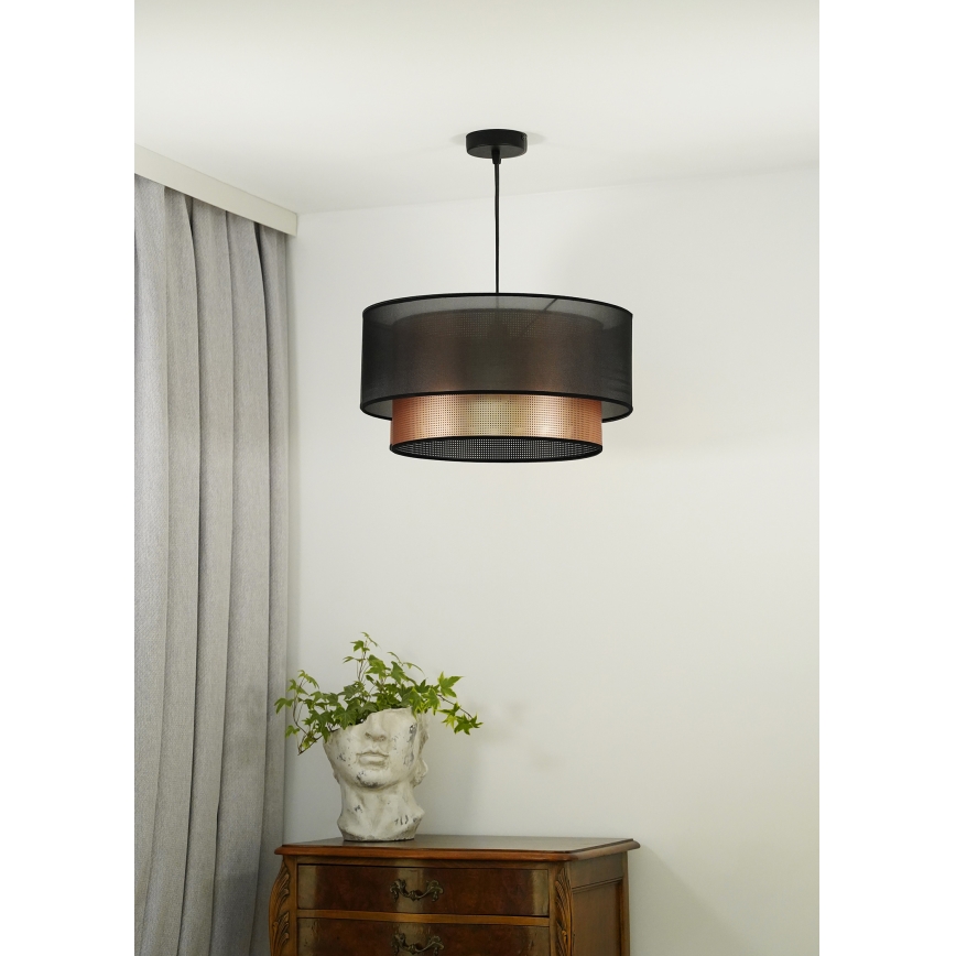Duolla - Κρεμαστό φωτιστικό οροφής COPPER SHINY 1xE27/15W/230V διάμετρος 45 cm καφέ/χαλκός
