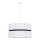 Duolla - Κρεμαστό φωτιστικό οροφής DUO 1xE27/15W/230V διάμετρος 40 cm λευκό/μαύρο