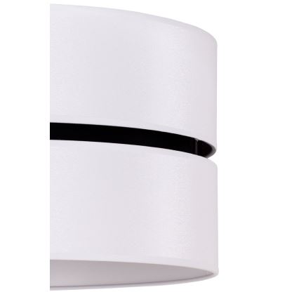Duolla - Κρεμαστό φωτιστικό οροφής DUO 1xE27/15W/230V διάμετρος 40 cm λευκό/μαύρο