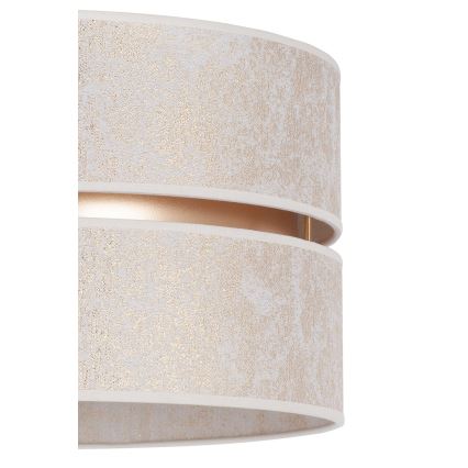 Duolla - Κρεμαστό φωτιστικό οροφής DUO 1xE27/15W/230V διάμετρος 40 cm λευκό/χρυσό