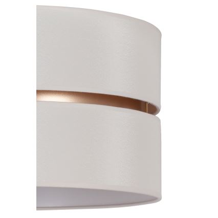 Duolla - Κρεμαστό φωτιστικό οροφής DUO 1xE27/15W/230V διάμετρος 40 cm κρεμ/χρυσό
