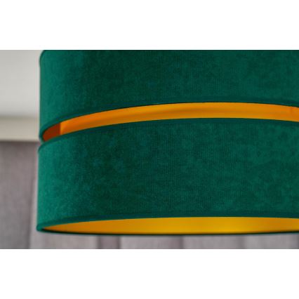 Duolla - Κρεμαστό φωτιστικό οροφής DUO 1xE27/15W/230V διάμετρος 40 cm πράσινο/χρυσό