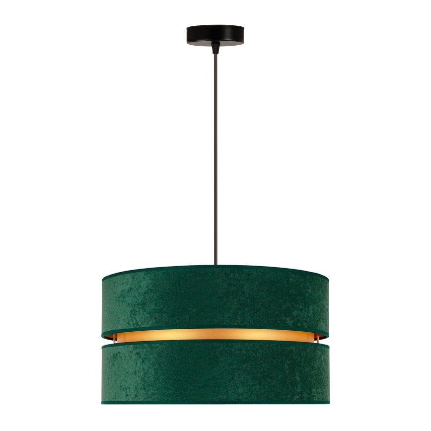 Duolla - Κρεμαστό φωτιστικό οροφής DUO 1xE27/15W/230V διάμετρος 40 cm πράσινο/χρυσό