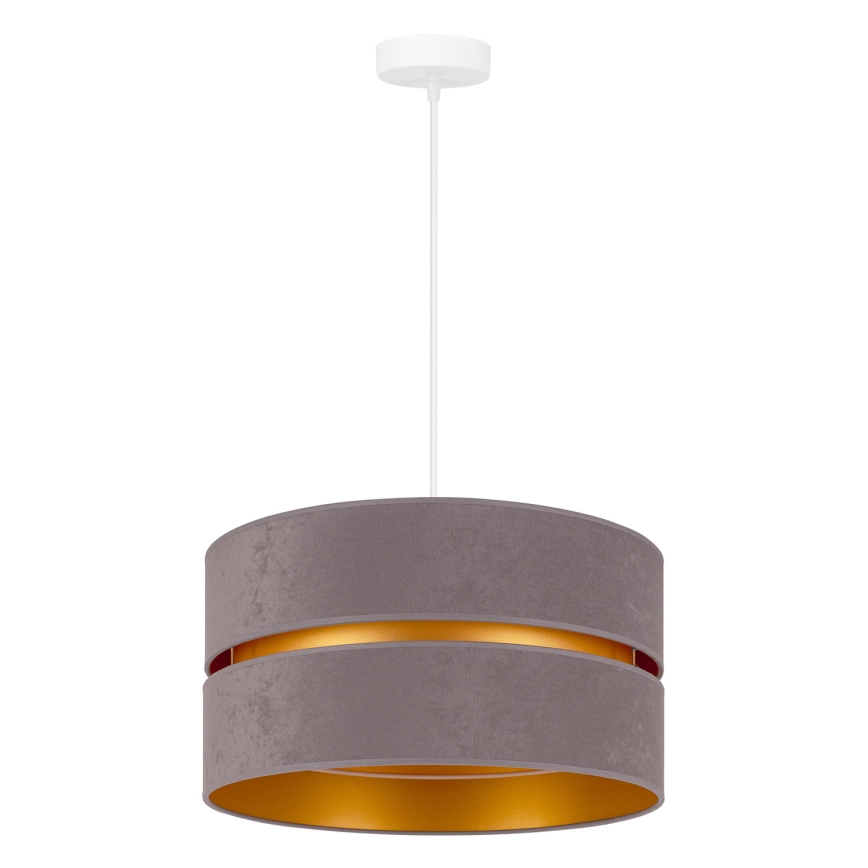 Duolla - Κρεμαστό φωτιστικό οροφής DUO 1xE27/15W/230V διάμετρος 40 cm γκρι
