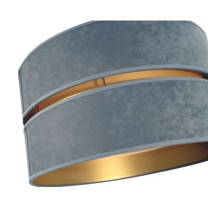 Duolla - Κρεμαστό φωτιστικό οροφής DUO 1xE27/15W/230V διάμετρος 40 cm γκρι