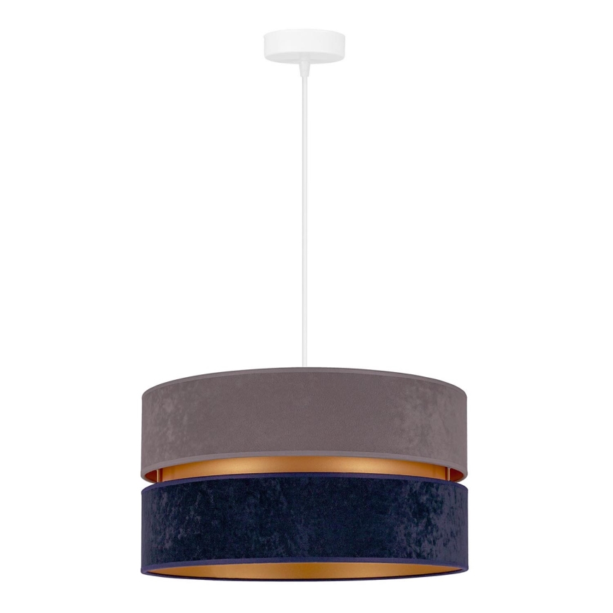 Duolla - Κρεμαστό φωτιστικό οροφής DUO 1xE27/15W/230V διάμετρος 40 cm μπλε