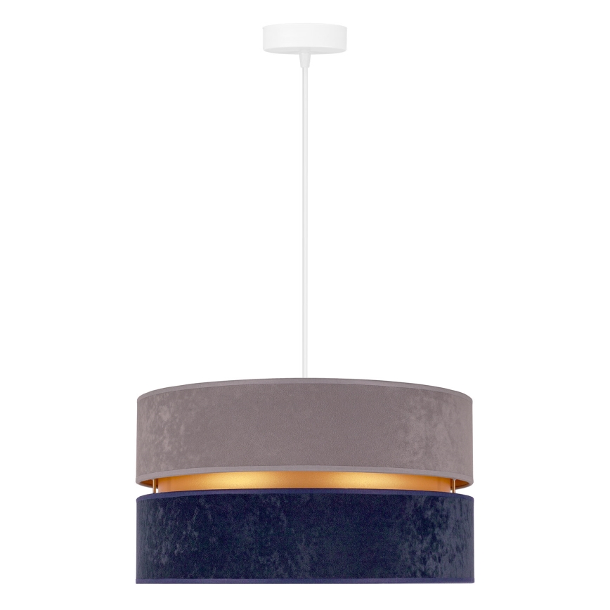 Duolla - Κρεμαστό φωτιστικό οροφής DUO 1xE27/15W/230V διάμετρος 40 cm μπλε