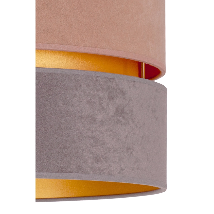 Duolla - Κρεμαστό φωτιστικό οροφής DUO 1xE27/15W/230V διάμετρος 40 cm μπεζ και γκρι