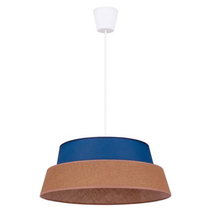 Duolla - Κρεμαστό φωτιστικό οροφής GALAXY 1xE27/40W/230V διάμετρος 50 cm μπλε