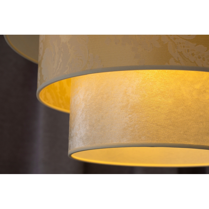 Duolla - Κρεμαστό φωτιστικό οροφής LUNETA 1xE27/40W/230V διάμετρος 45 cm κρεμ