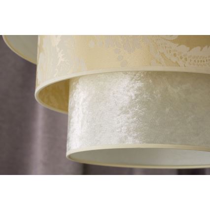 Duolla - Κρεμαστό φωτιστικό οροφής LUNETA 1xE27/40W/230V διάμετρος 45 cm κρεμ