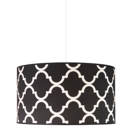 Duolla - Κρεμαστό φωτιστικό οροφής MAROKO 1xE27/40W/230V διάμετρος 45 cm μαύρο/λευκό