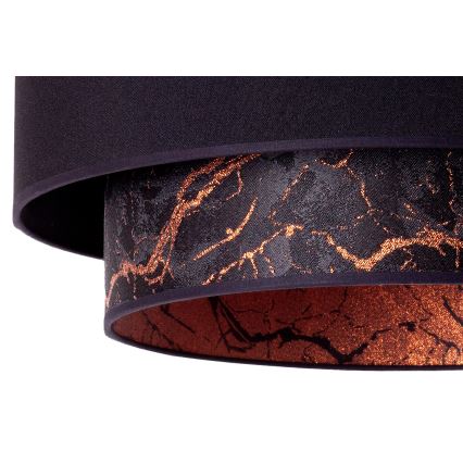 Duolla - Κρεμαστό φωτιστικό οροφής NANTES 1xE27/15W/230V διάμετρος 45 cm μαύρο/χάλκινο