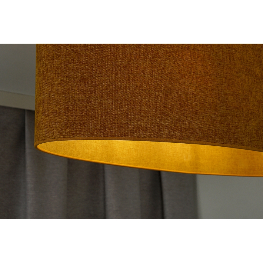 Duolla - Κρεμαστό φωτιστικό οροφής OVAL 1xE27/15W/230V καφέ