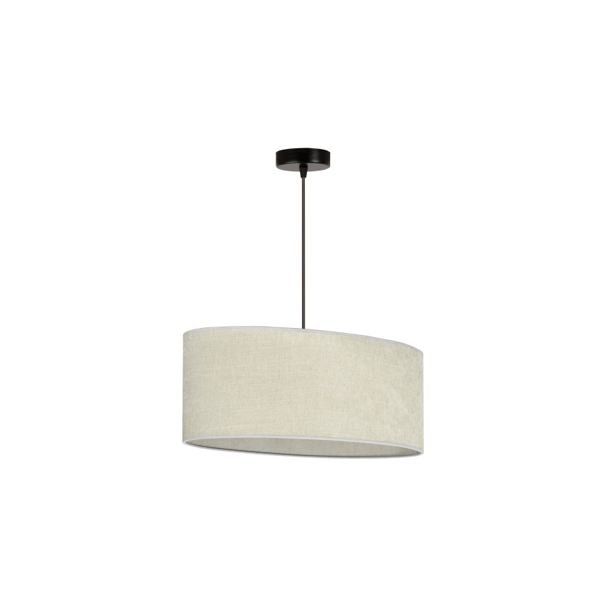 Duolla - Κρεμαστό φωτιστικό οροφής OVAL 1xE27/15W/230V γκρι