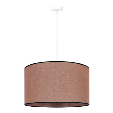 Duolla - Κρεμαστό φωτιστικό οροφής ROLLER 1xE27/15W/230V διάμετρος 40 cm καφέ/μαύρο