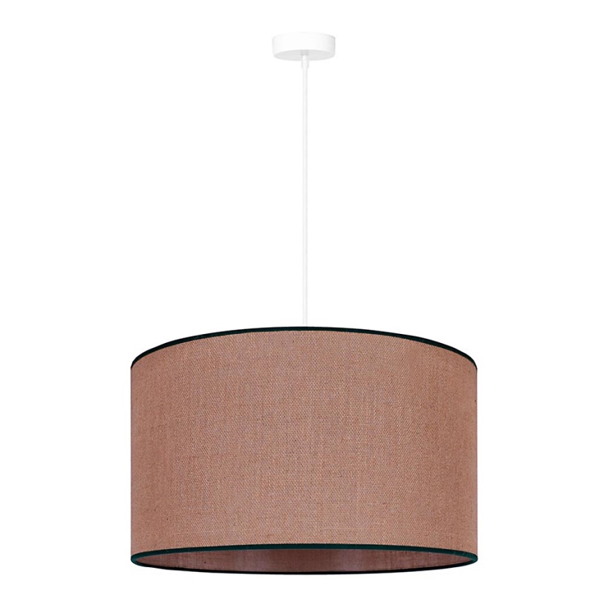 Duolla - Κρεμαστό φωτιστικό οροφής ROLLER 1xE27/15W/230V διάμετρος 40 cm καφέ/μαύρο