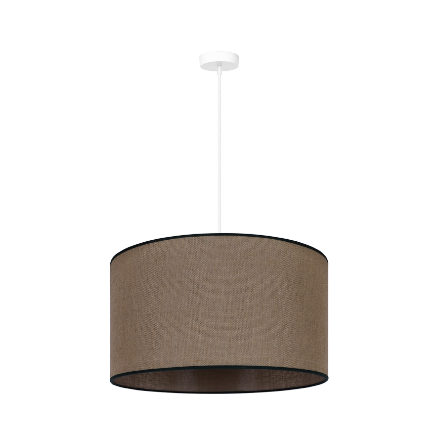 Duolla - Κρεμαστό φωτιστικό οροφής ROLLER 1xE27/15W/230V διάμετρος 40 cm καφέ/μαύρο