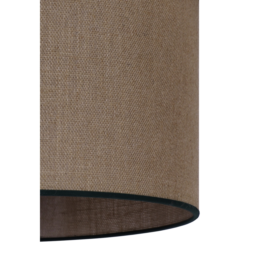 Duolla - Κρεμαστό φωτιστικό οροφής ROLLER 1xE27/15W/230V διάμετρος 40 cm καφέ/μαύρο