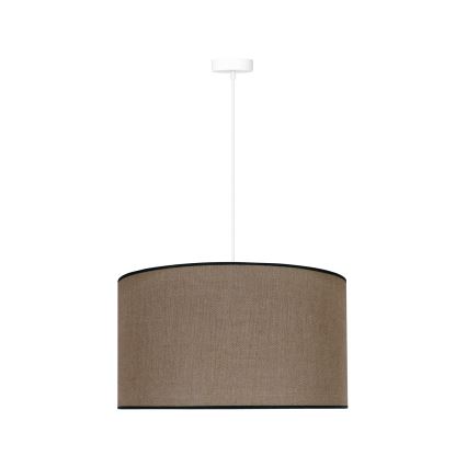 Duolla - Κρεμαστό φωτιστικό οροφής ROLLER 1xE27/15W/230V διάμετρος 40 cm καφέ/μαύρο