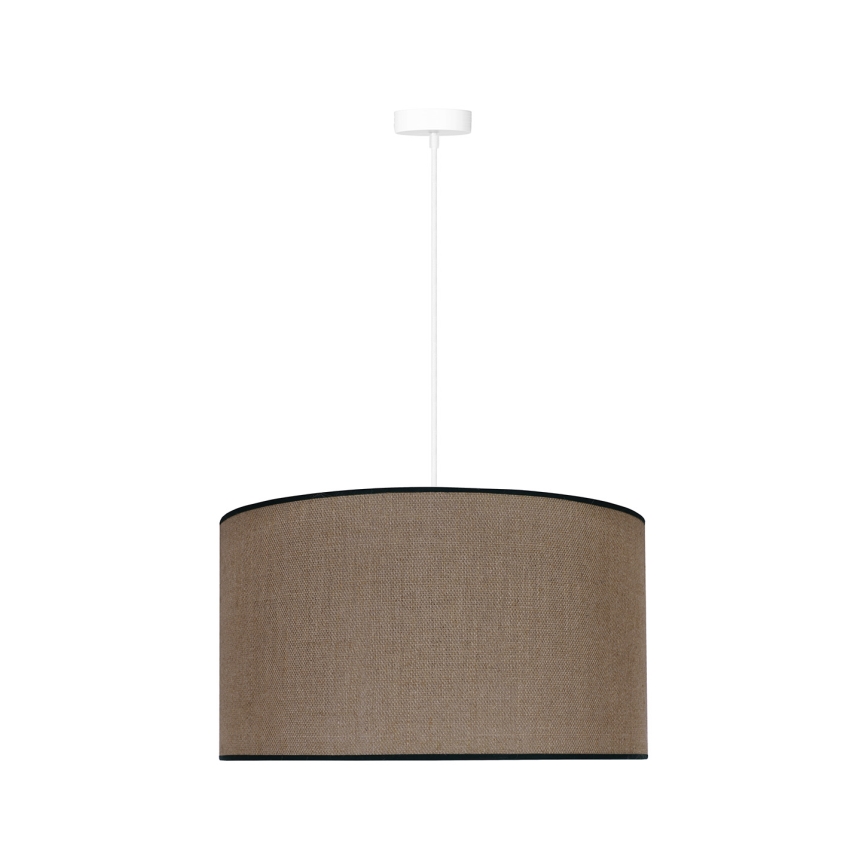 Duolla - Κρεμαστό φωτιστικό οροφής ROLLER 1xE27/15W/230V διάμετρος 40 cm καφέ/μαύρο