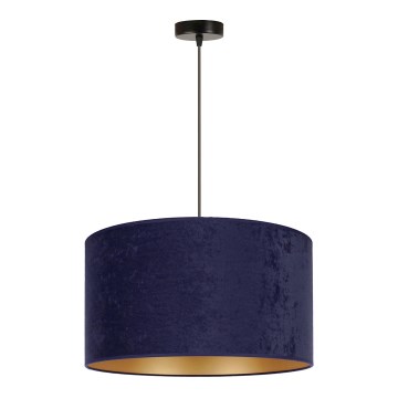 Duolla - Κρεμαστό φωτιστικό οροφής ROLLER 1xE27/15W/230V διάμετρος 40 cm μπλε/χρυσό