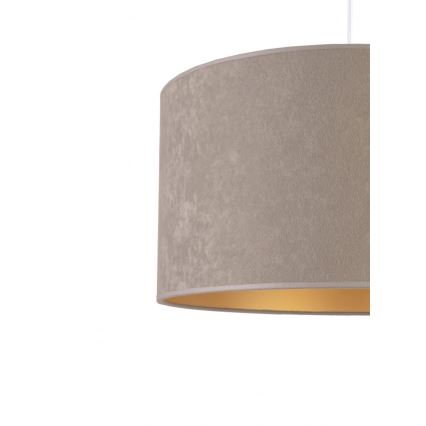 Duolla - Κρεμαστό φωτιστικό οροφής ROLLER 1xE27/40W/230V διάμετρος 40 cm γκρι