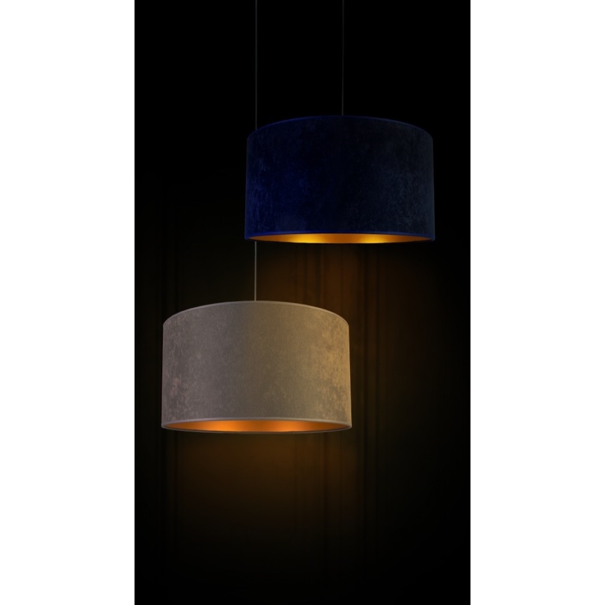 Duolla - Κρεμαστό φωτιστικό οροφής ROLLER 1xE27/40W/230V διάμετρος 40 cm γκρι