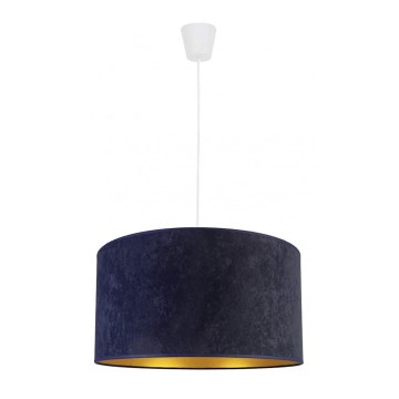Duolla - Κρεμαστό φωτιστικό οροφής ROLLER 1xE27/40W/230V διάμετρος 40 cm μπλε