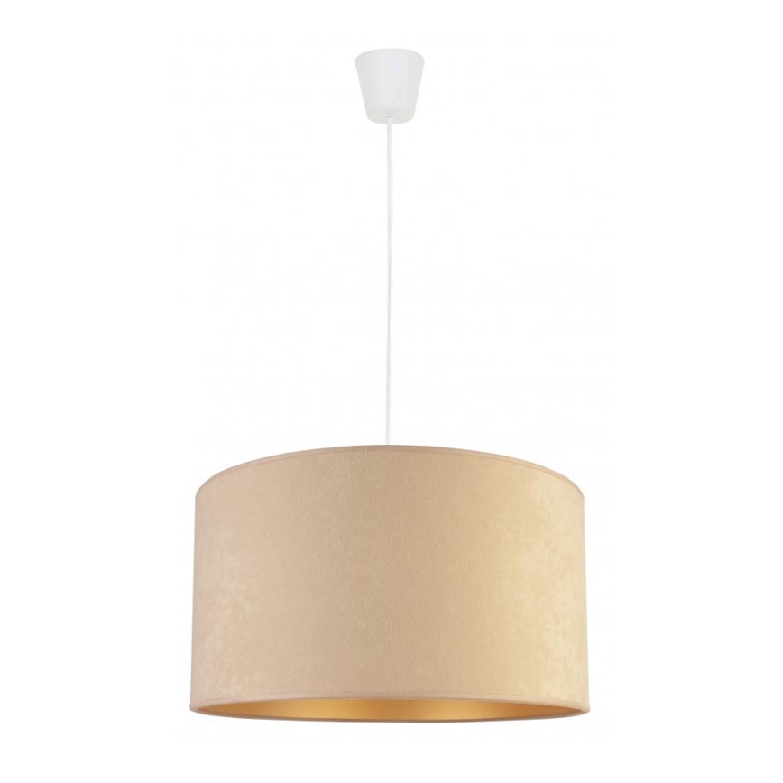 Duolla - Κρεμαστό φωτιστικό οροφής ROLLER 1xE27/40W/230V διάμετρος 40 cm μπεζ