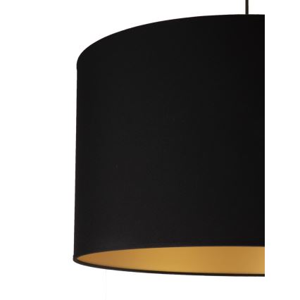 Duolla - Κρεμαστό φωτιστικό οροφής ROLLER 1xE27/40W/230V διάμετρος 45 cm μαύρο