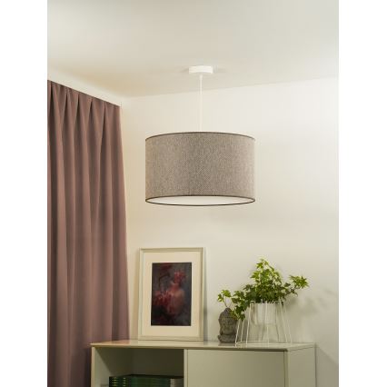 Duolla - Κρεμαστό φωτιστικό οροφής ROLLER ECO RECYCLING 1xE27/15W/230V διάμετρος 45 cm καφέ