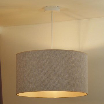 Duolla - Κρεμαστό φωτιστικό οροφής ROLLER ECO RECYCLING 1xE27/15W/230V διάμετρος 45 cm κρεμ