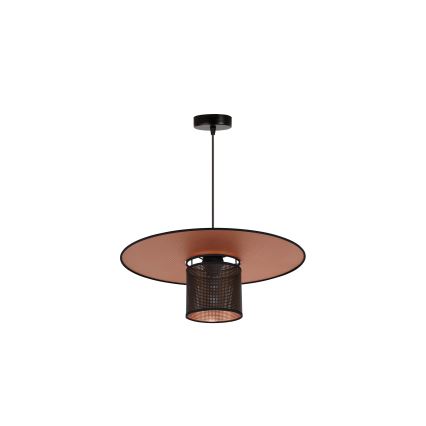 Duolla - Κρεμαστό φωτιστικό οροφής TOKYO SHINY 1xE27/15W/230V διάμετρος 50 cm μαύρο/χαλκός