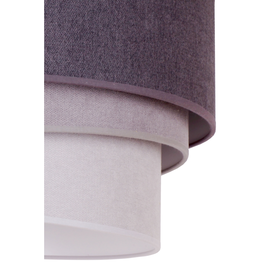 Duolla - Κρεμαστό φωτιστικό οροφής TRIO 1xE27/15W/230V διάμετρος 45 cm ανθρακί/γκρι/λευκό