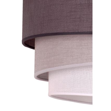 Duolla - Κρεμαστό φωτιστικό οροφής TRIO 1xE27/40W/230V διάμετρος 45 cm ανθρακί/γκρι/λευκό