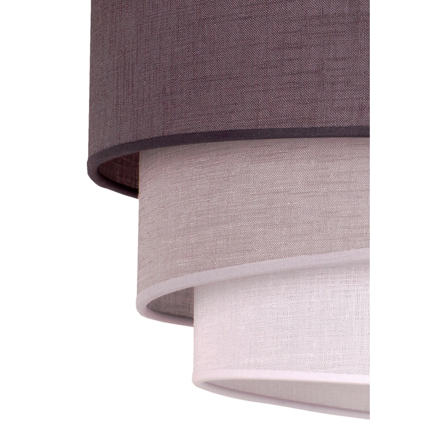 Duolla - Κρεμαστό φωτιστικό οροφής TRIO 1xE27/40W/230V διάμετρος 45 cm ανθρακί/γκρι/λευκό