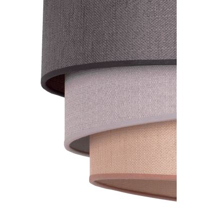 Duolla - Κρεμαστό φωτιστικό οροφής TRIO 1xE27/40W/230V διάμετρος 45 cm ανθρακί/γκρι/καφέ