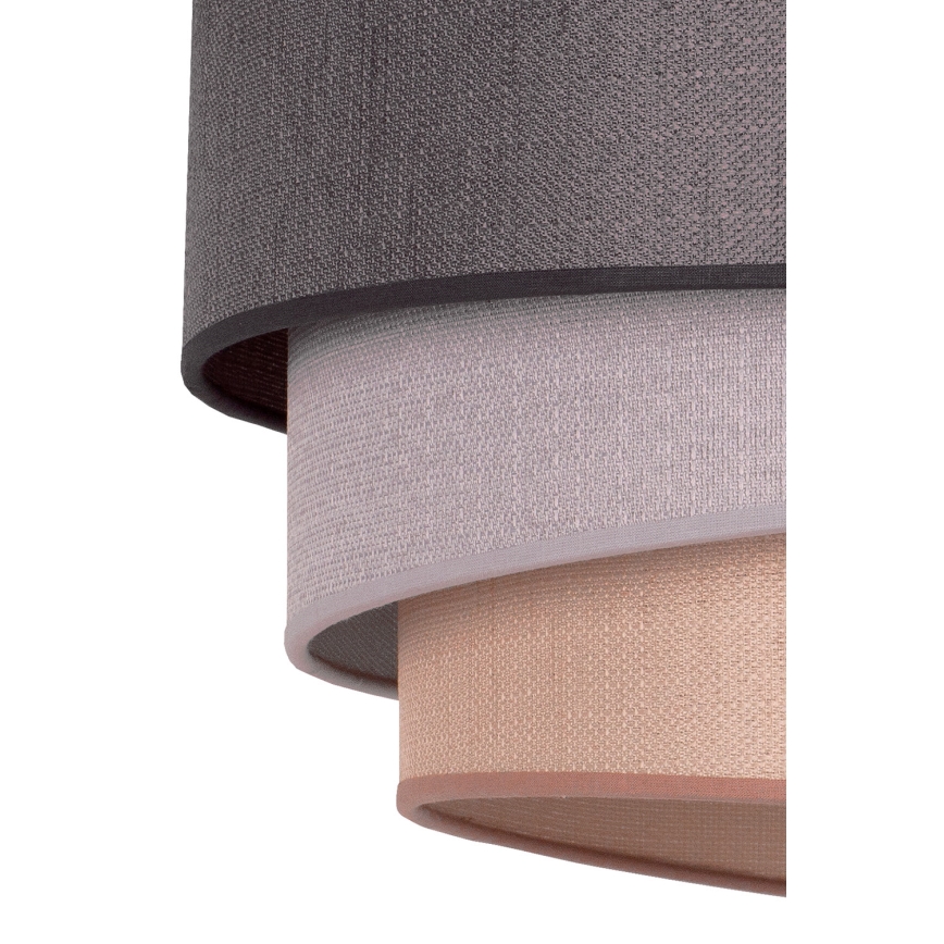 Duolla - Κρεμαστό φωτιστικό οροφής TRIO 1xE27/40W/230V διάμετρος 45 cm ανθρακί/γκρι/καφέ