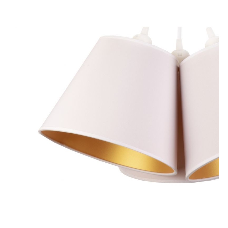 Duolla - Κρεμαστό φωτιστικό οροφής TWIGGY 3xE27/40W/230V διάμετρος 60 cm λευκό