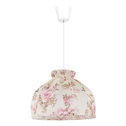 Duolla - Κρεμαστό φωτιστικό οροφής VIOLIN 1xE27/40W/230V διάμετρος 38 cm τριανταφυλλί